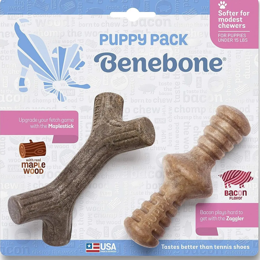 Puppy Pack - Maple Wood/ Bacon Chews Dog Chew Toy