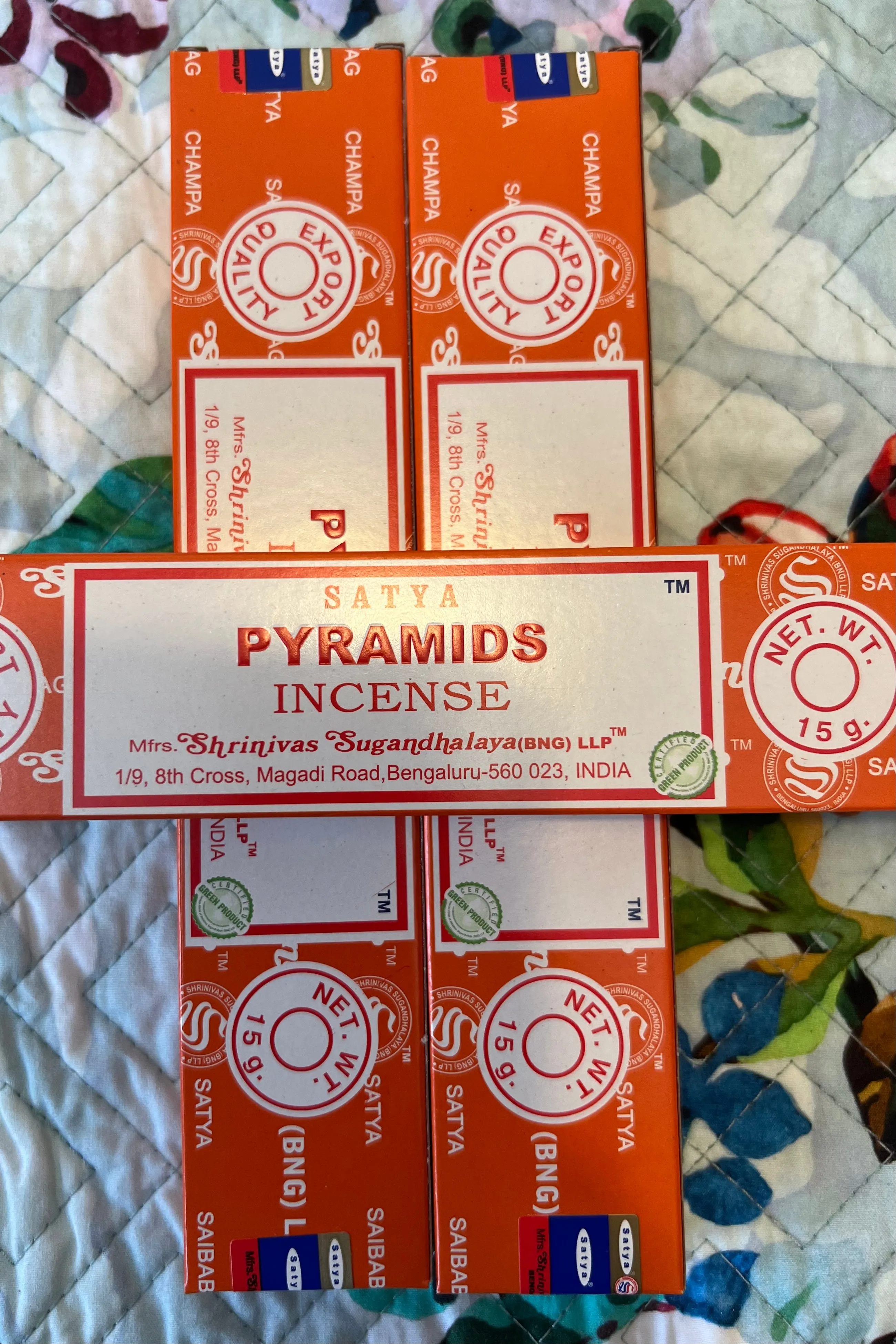 PYRAMIDS INCENSE x 3