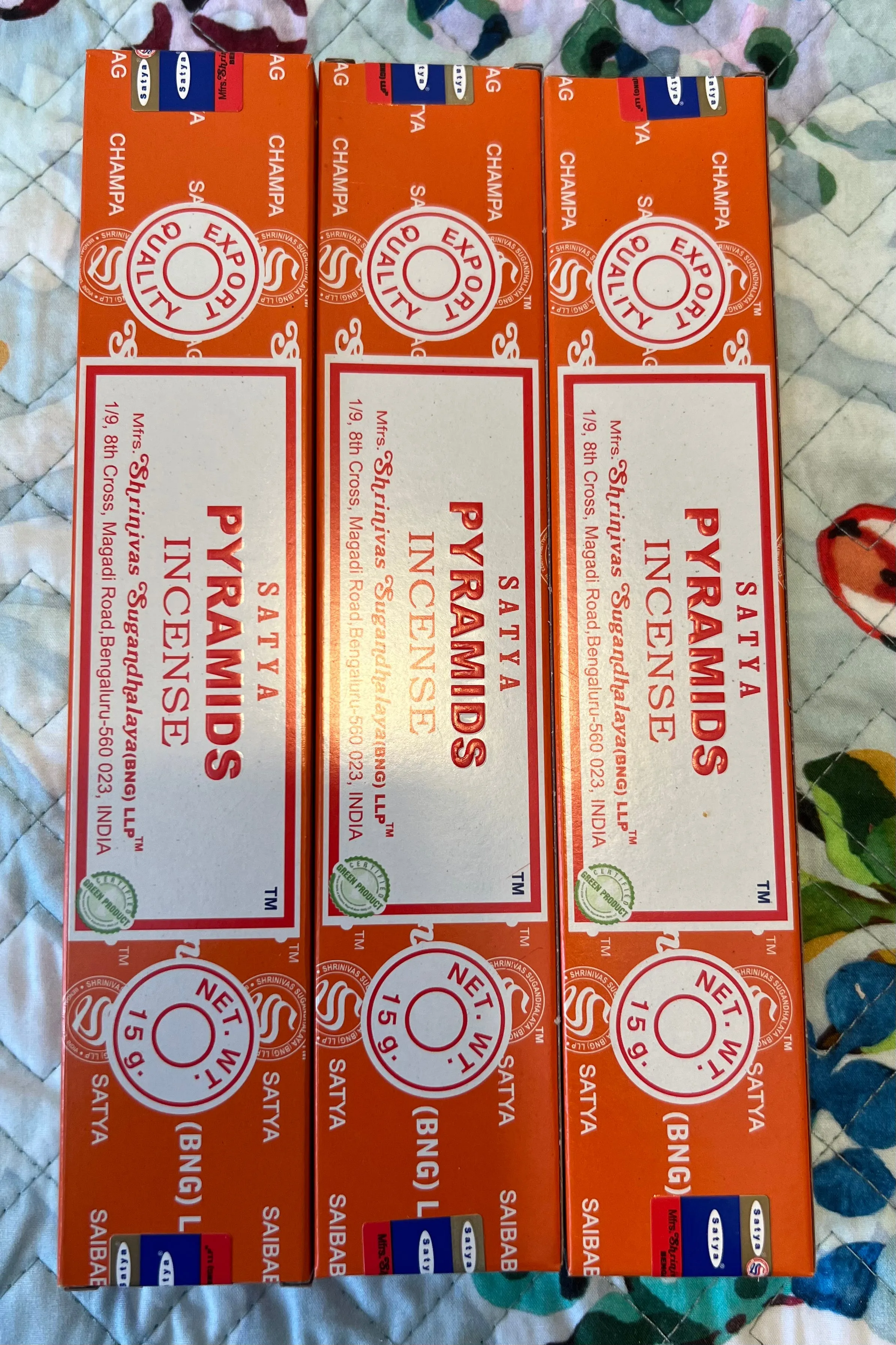 PYRAMIDS INCENSE x 3