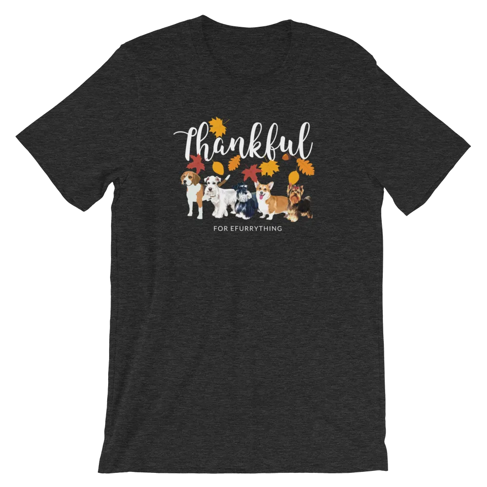 Thankful for Efurrything Thanksgiving Autumn/ Fall Season Short-Sleeve Unisex T-Shirt