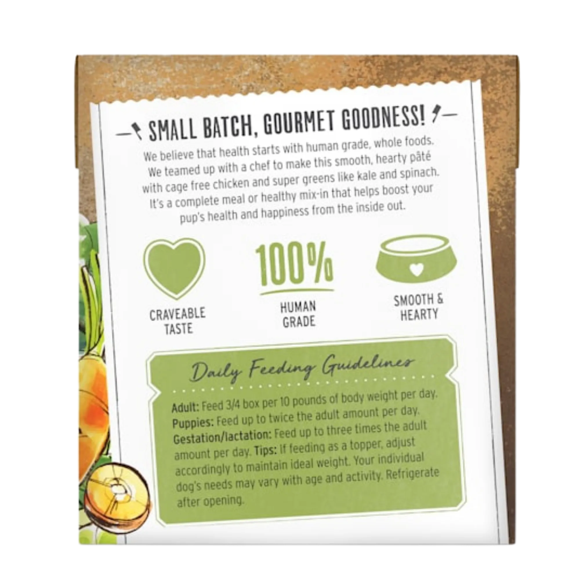 The Honest Kitchen Butcher Block Pate Chicken & Super Greens Pate Wet Dog Food, 10.5-oz
