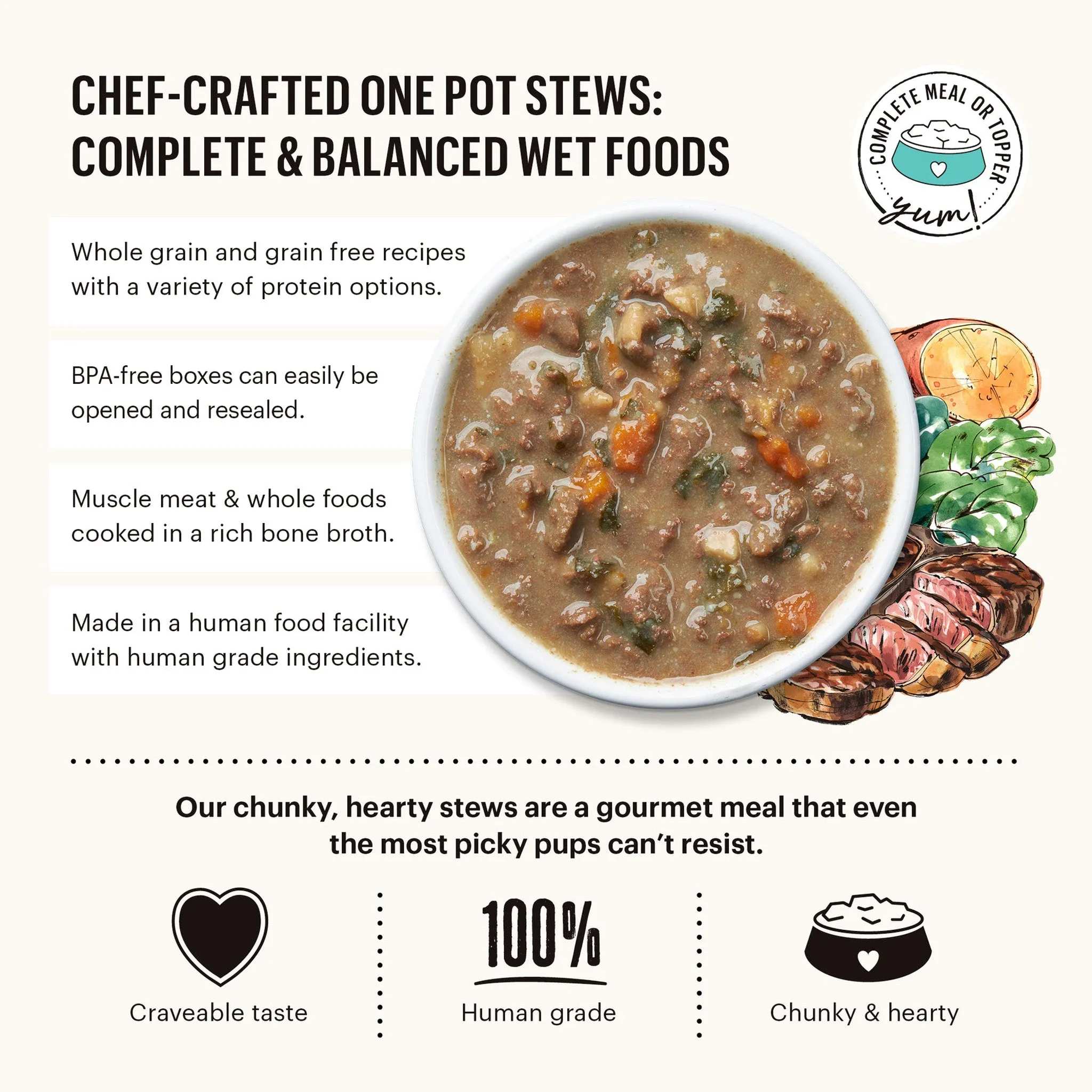 The Honest Kitchen One Pot Stew Dog Wet Food