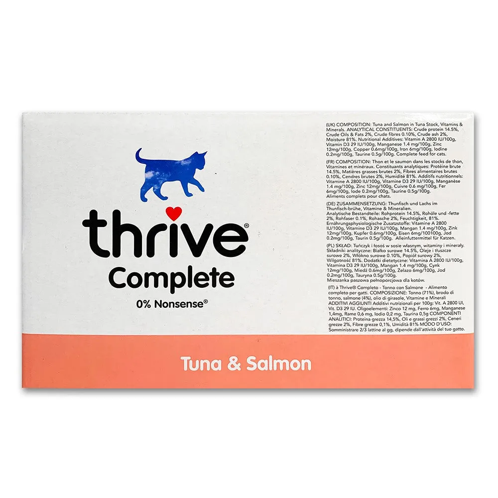 Thrive Tuna and Salmon Wet Cat Food 75g x 12