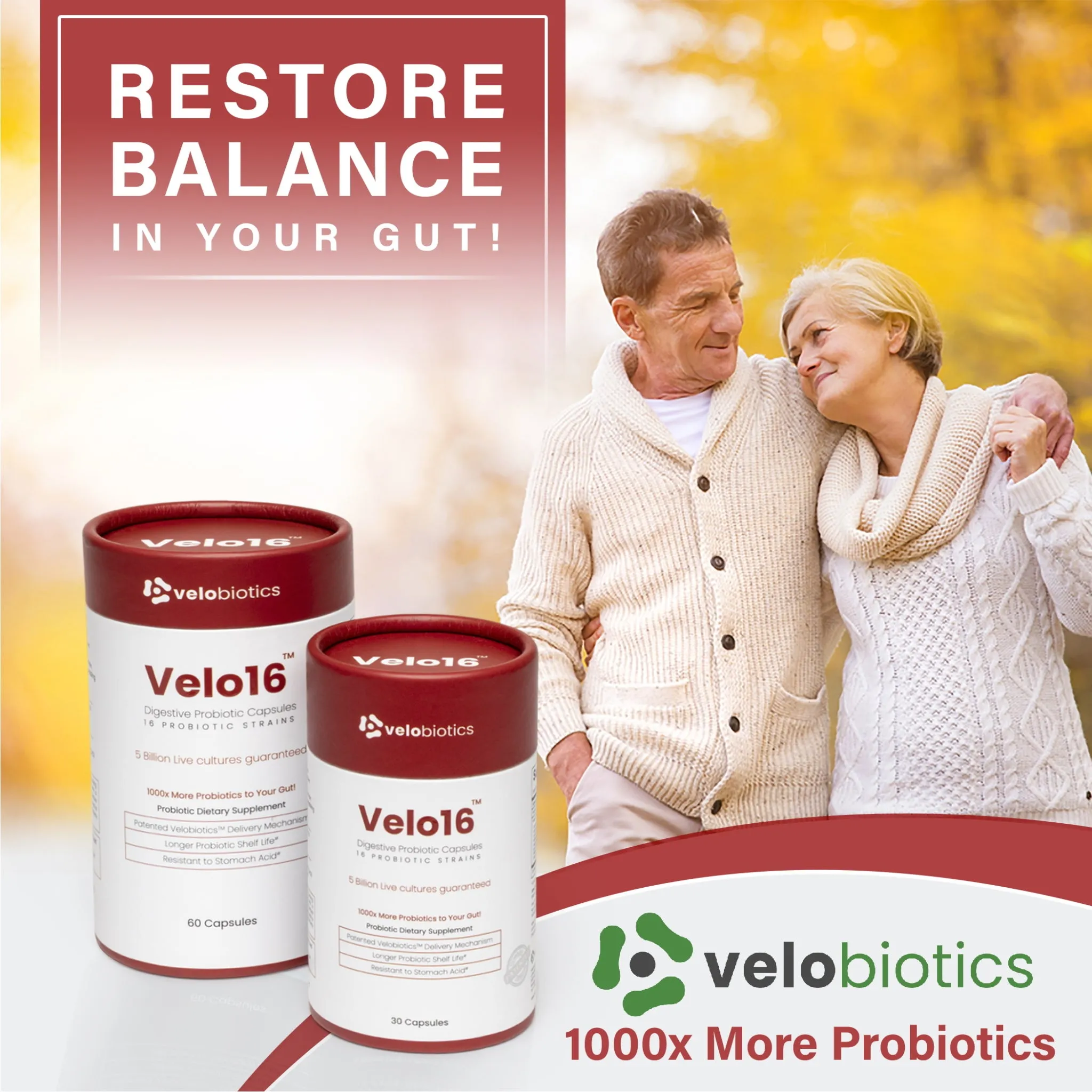 Velo16 Probiotic Digestive Capsules