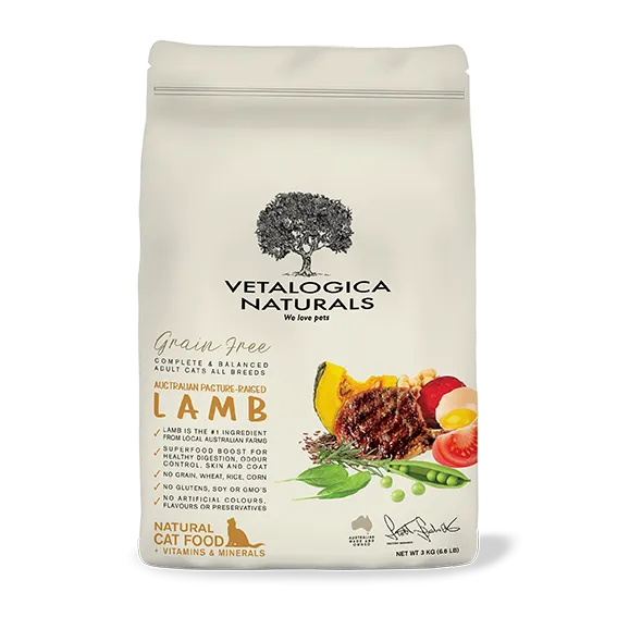 Vetalogica Naturals Grain Free Lamb Adult Cat Food