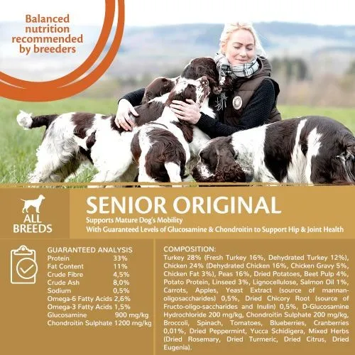 Wellness CORE Senior Chicken and Turkey Grain Free Dry Dog Food 1.8kg