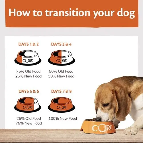 Wellness Core Wet Dog Food Can with 95% Turkey and Goat with Sweet Potato 6 x 400g