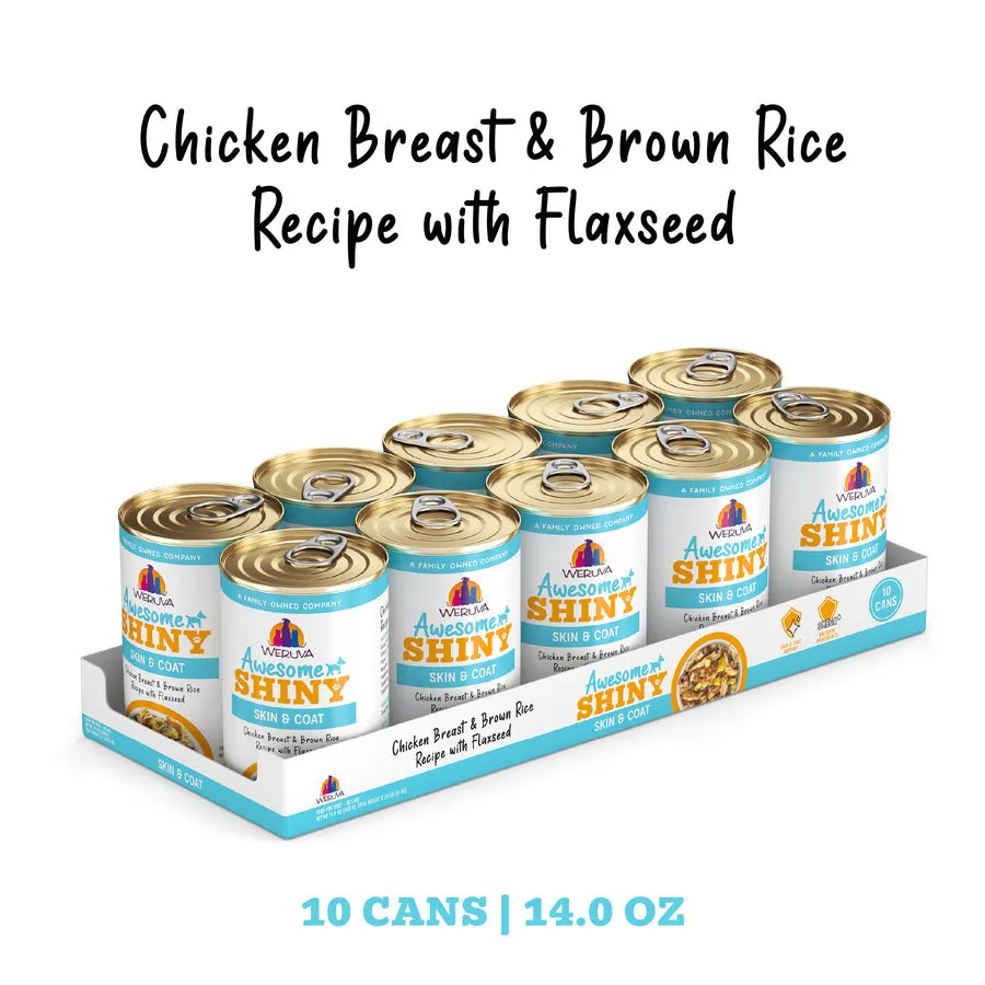 Weruva Awesome Shiny Chicken Breast & Brown Rice Recipe with Flaxseed in Gravy Dog Food