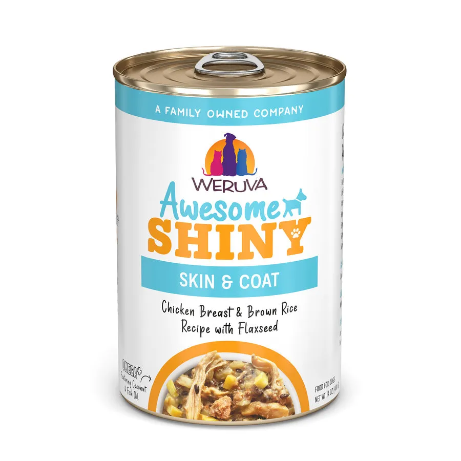 Weruva Awesome Shiny Chicken Breast & Brown Rice Recipe with Flaxseed in Gravy Dog Food