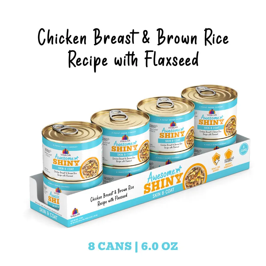 Weruva Awesome Shiny Chicken Breast & Brown Rice Recipe with Flaxseed in Gravy Dog Food