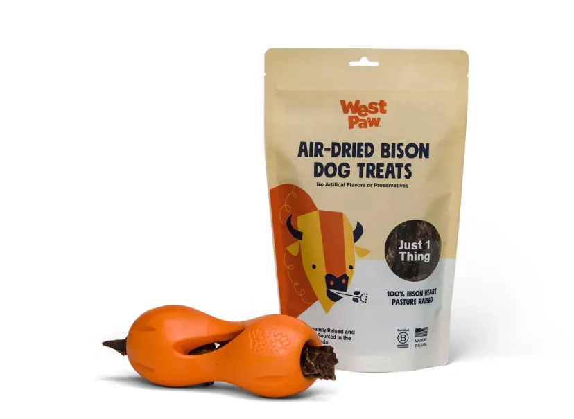West Paw Air Dried Bison Heart Dog Treats – Farm Fresh Bison Heart Snacks for Dogs