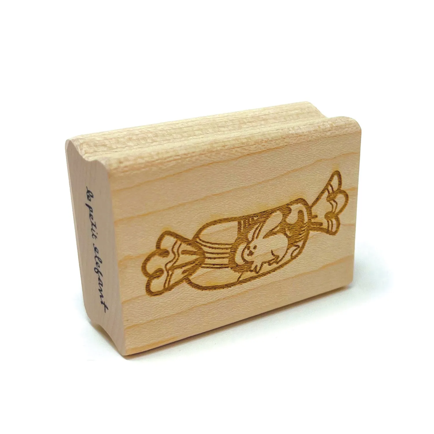 White Rabbit Candy Rubber Stamp
